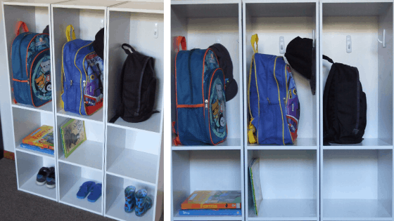 children's cubbies storage