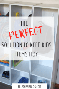 DIY kids cubbies