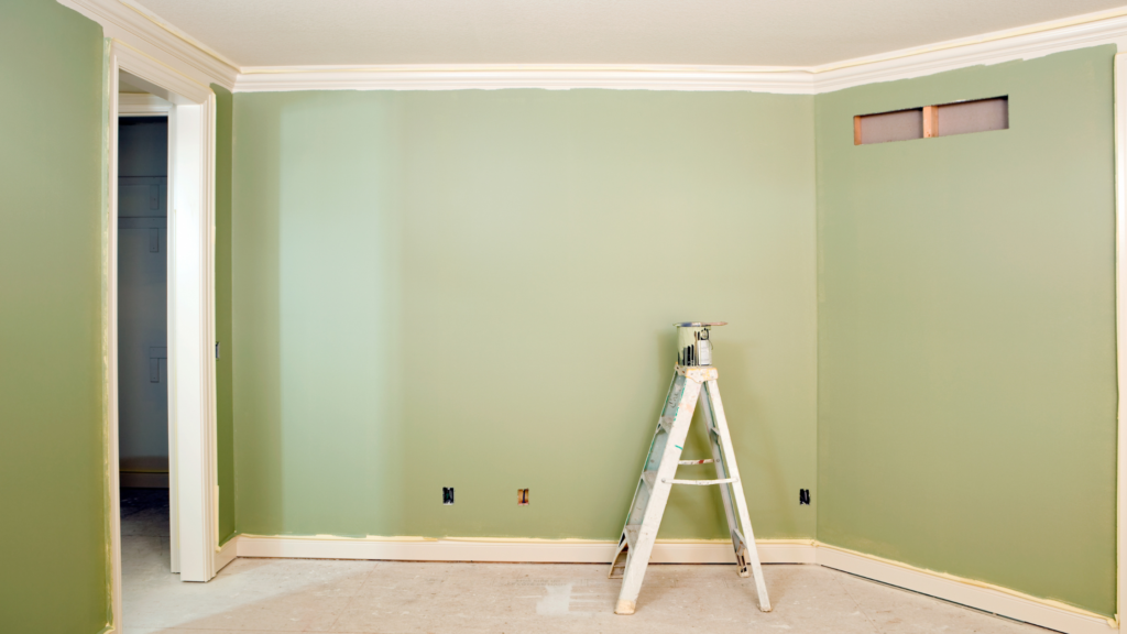 Painting a bedroom